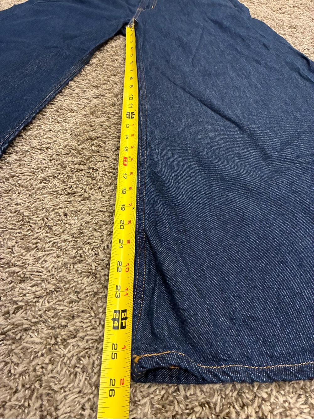 GAP Wide-Leg Dark Blue Denim Jeans Superlight Palazzo - Picture 10 of 16